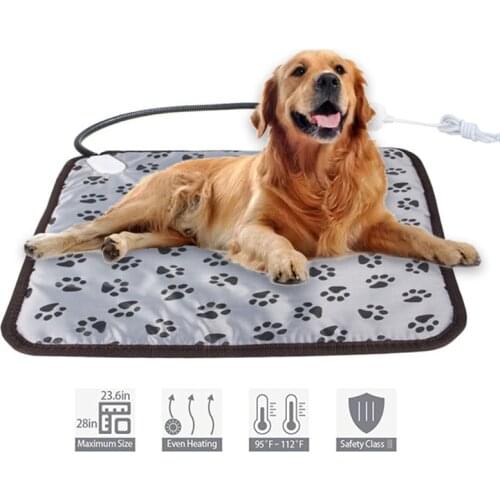 Adjustable Heating Pad Blanket Dog Cat Puppy Power-off Protection Pet Electric Warm Mat Bed Waterproof Bite-resistant Wire