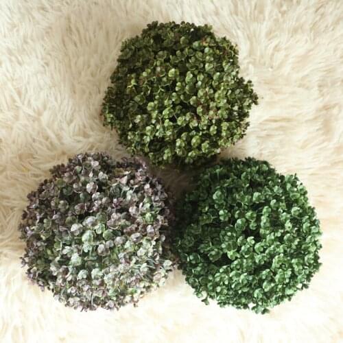1Pc Artificial Grass Ball Simulate Plastic Green Leave Ball Home Garden Outdoor Wedding Party Decoration