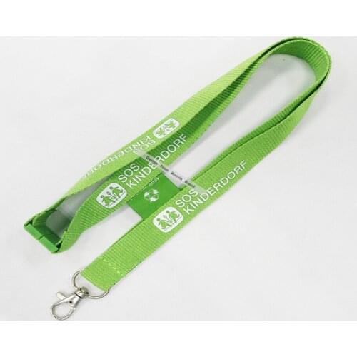 Custom Fiber Environment Protection Lanyards 20MM Logo Silk Screen Print Gift Lanyards Free Shipping