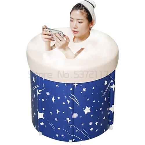 Bath bucket folding childrens baby swimming whole body bath bucket bathtub bidet heating bath bucket