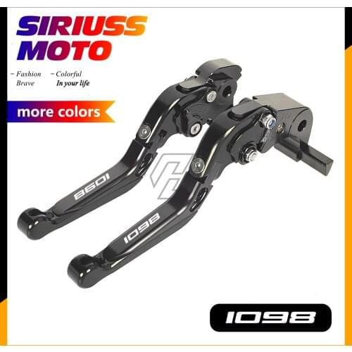 CNC Motorcycle Foldable Lever Motocross Brake Clutch Levers Case for Ducati 1098 S Tricolor 2007-2008
