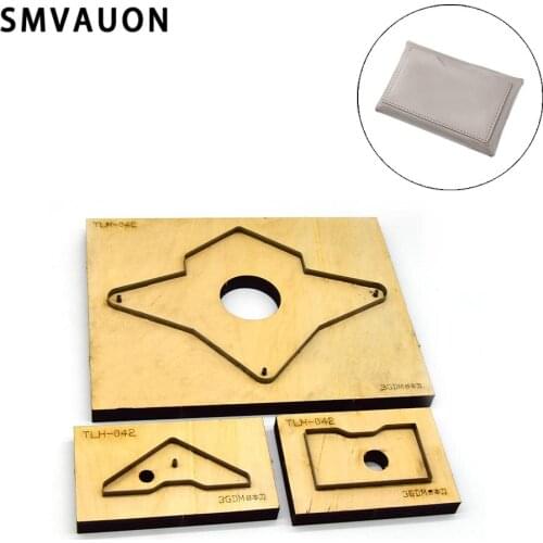 SMVAUON DIY simple hanging ornament wallet card bag wood die-cutting wallet new steel die-skin Suitable for big shot machines