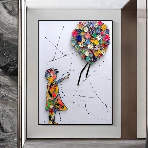 Modern Graffiti Creativity Art Abstract Poster Canvas Painting Posters Prints Wall Art Pictures for Living Bedroom Artwork Decor