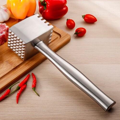 Stainless Steel Tenderizer Large Steak Hammer Tender Mutton Hammer Beef Hammer Kitchen Western Food Tool