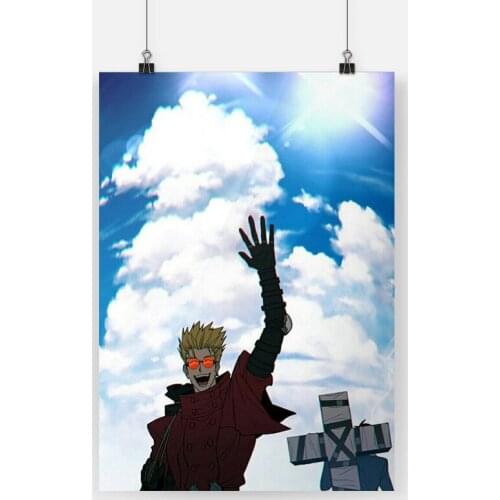 TriGun Vash the Stampede Anime Canvas Poster Painting Wall Art Decor Living Room Bedroom Study Home Decoration Prints