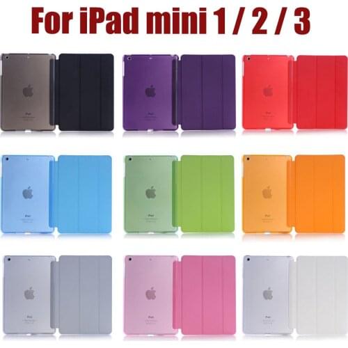 For Apple iPad mini 1/2/3 Ultral Slim Sleeping Wakup Leather Smart Full Cover Case for iPad mini 1 2 3