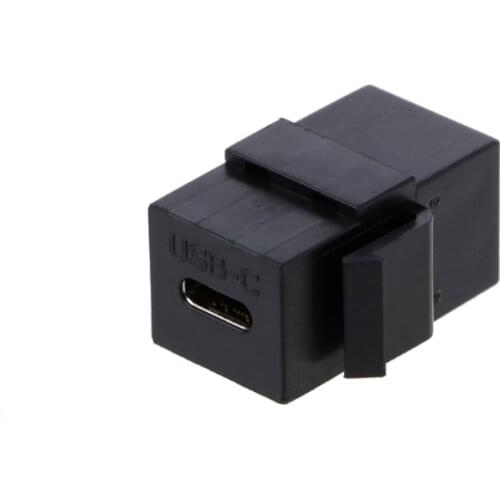 USB 3.1 Type C Female To Female Connector Jack Wall Socket Panel Mount Adapter G88D