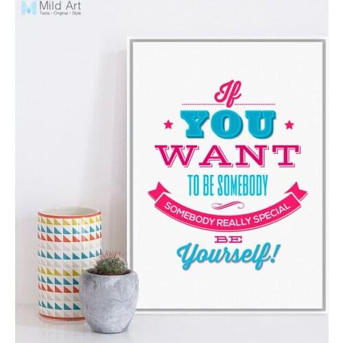 Vintage Retro Inspire Life Quotes Typography Posters and Prints Classroom Library Wall Art Pictures Home Decor Canvas Painting