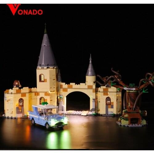 Vonado LED light Magic Toys Hogwartsingly Clock Tower Compatible Harri 75948 75954 Building Blocks for Children Christmas Gifts