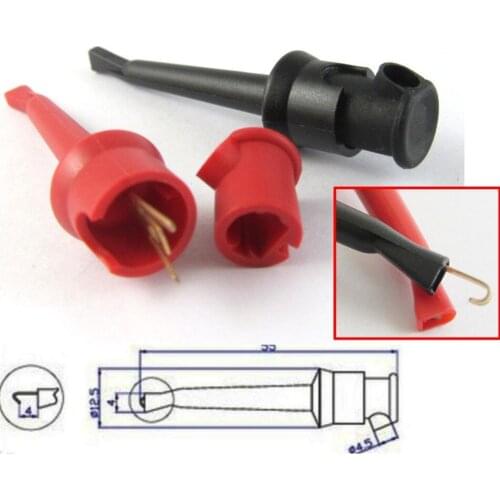 10pcs High Quality Nylon PA Copper Flexible Large Test Hook Clip Probes PCB SMD