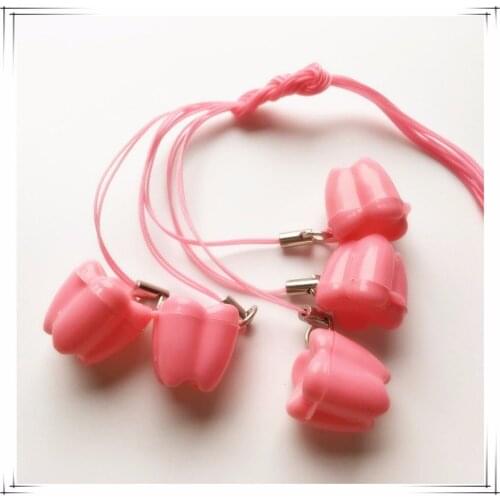 100pcs pink Milk Tooth Box baby tooth box Childrens Dental case the Gift from tooth fairy