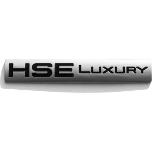 1X Chrome HSE LUXURY Emblem Car Badge Decal Sticker For Land Rover Discovery Sport car body sticker Car Styling