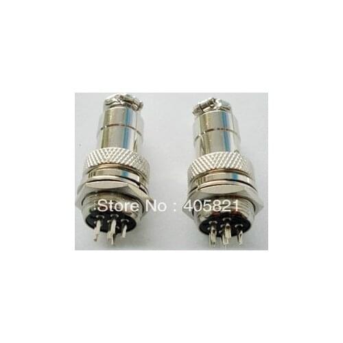 6pins Aviation plug GX16-6 Diameter 16mm,micro connector,circular connector Socket Plug DF16