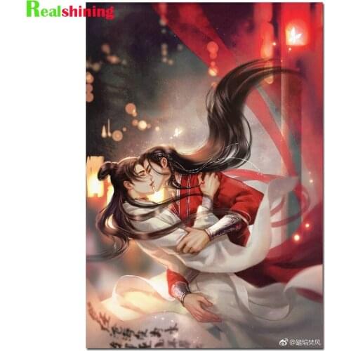 5d diy Anime diamond painting full square round diamond embroidery sale tian guan ci fu 3d hand puzzle diamond art,N1662