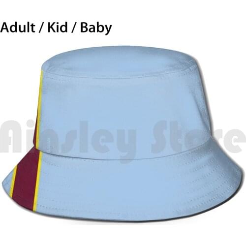 Aston Villa Football Club Stripe AvBucket Hat Adult kid baby Beach Sun Hats Stripe Claret Blue Yellow Aston Villa