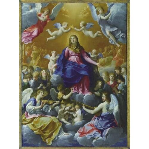 Free shipping Canvas beautiful Angels oil painting Buddhism art good art craft for church wall decor