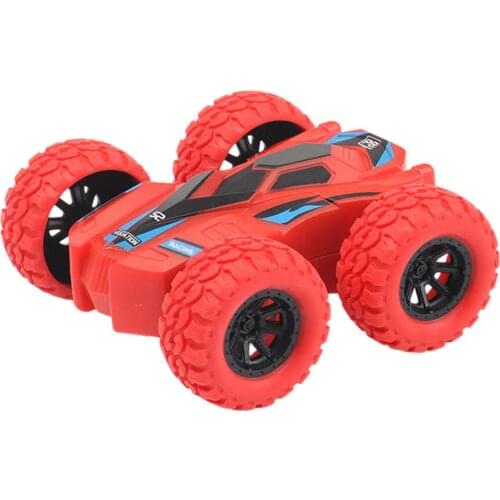 Kids Toy Car Fun Double-Side Vehicle Inertia Safety Crashworthiness and Fall Resistance Shatter-Proof Model for Child Birthday