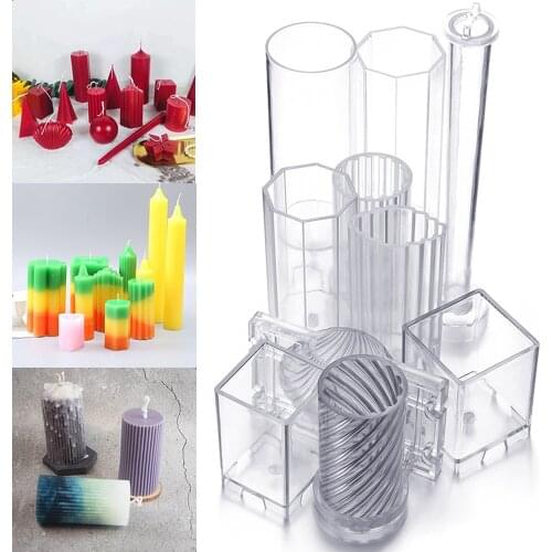 Home DIY Handmade Soap Molds Candle Mold Making Mould Clay Craft Tools Christmas Decoration DIY Craft Wedding Party Supplies