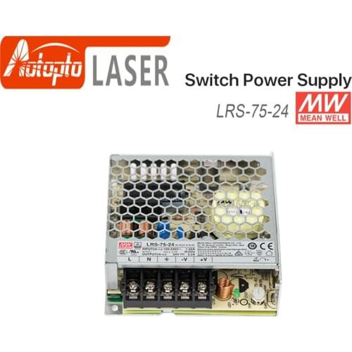 Meanwell LRS-75 Switching Power Supply Switch Power Supply 5V 12V 15V 24V 36V 48V 75W Original MW Taiwan Brand for Laser Contro