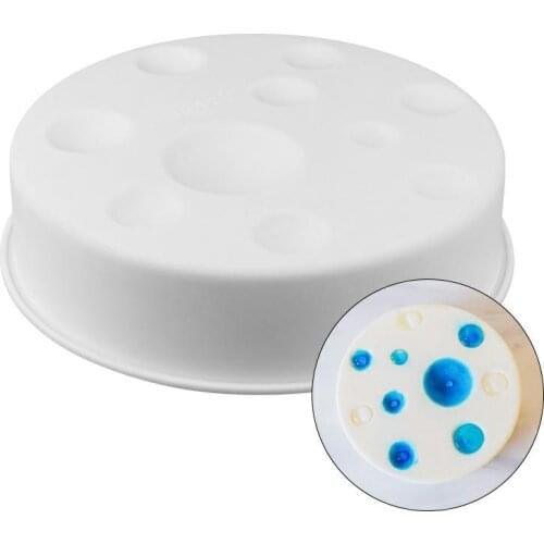 Round Bubble Stone Silicone Baking Pan For Mousse Ice Cream Chiffon Cake Mold DIY Non-stick Cake Decorating Bakeware Tools