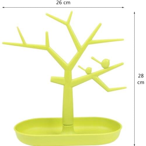 Hot Selling Plastic Tree Necklace Organizer Jewelry Earings Holder Jewelry Ring Earring Display Jewllery Organizer Show Rack