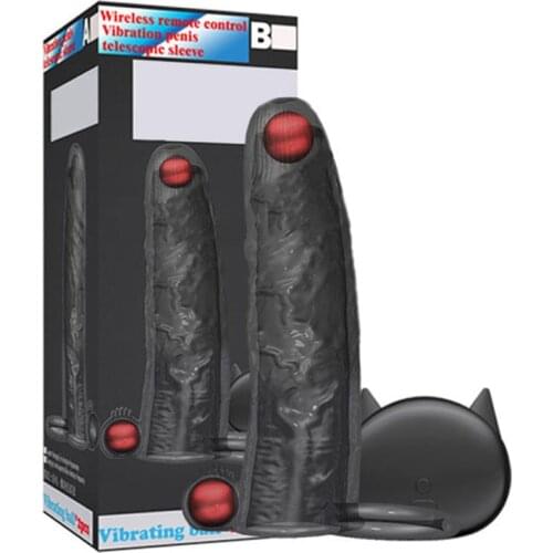 Male Vibrating Penis Ring Sleeve Cock Ring Sex Toys for Men Penis Enlargement Condoms Dildo Vibrator Mens finger-ring Sex Shop