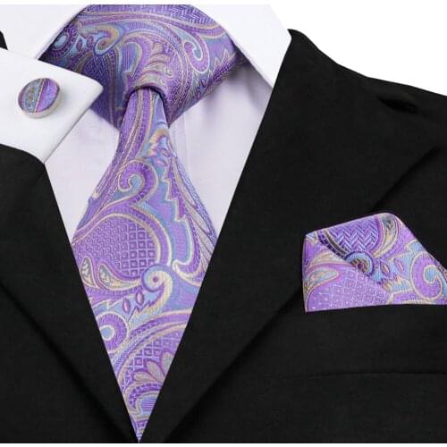 SN-364 Mens 100% Jacquard Woven Silk Neckties Tie handkerchief Cufflinks Sets for Men Formal Wedding Party Groom Free Shipping
