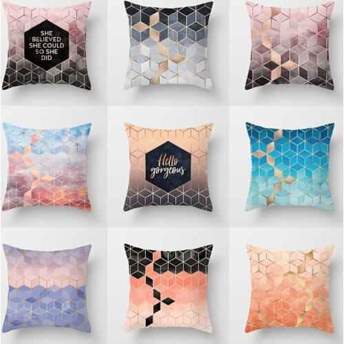 Nordic style, creative color, simple geometric figures, pillowcase, cushion cover, sofa, car, home decoration