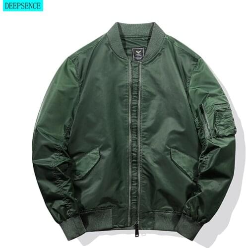 2021 New Autumn and Winter Bomber Jacket Mens Air Force Baseball Uniform Tooling Jacket Warm Jacket Men
