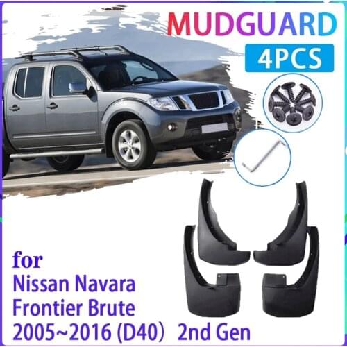 NEW-Car Mud Flaps Fender Mudguard Splash Guards for Nissan Navara Frontier Brute D40 2005-2016
