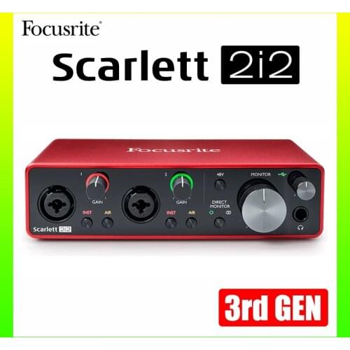 NEW Focusrite Scarlett 2i2 (3rd gen) audio interface microphone amplifier USB sound card audio amplifier