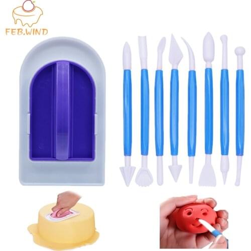 Plastic Cake Fondant Smoother Tool Fondant Modelling Tools Sugarpaste Sculpting Cake Decorating/Carving Tool Icing Smoother 0038