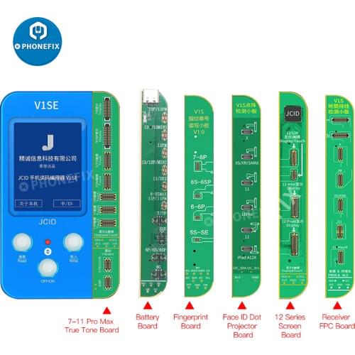 JC V1S Dot Projector Battery Fingerprint Programmer For iP 12 11 Screen Photosensitive Original Color Touch Shock Baseband Logic
