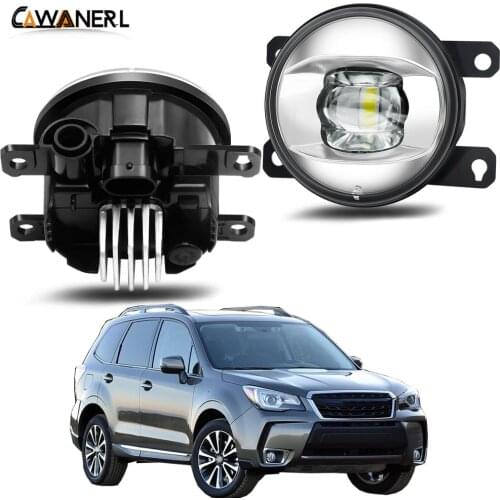 Fog Light Assembly For Subaru Forester 2013-2018 Car Right + Left LED Lens Fog Light Daytime Running Lamp 30W 8000LM 12V