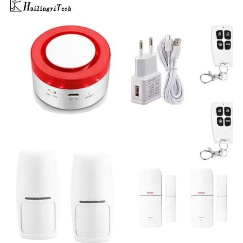 Tuya Smart Life Home Security Intelligent WIFI GSM Home Burglar Security Alarm System Motion Detector APP Remote Control