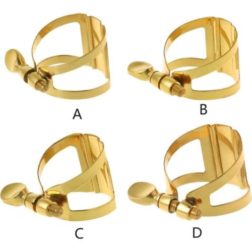 Soprano Alto Tenor Saxophone Clarinet In Bb Flexibility Gold Mouthpiece Ligature Drop Ship