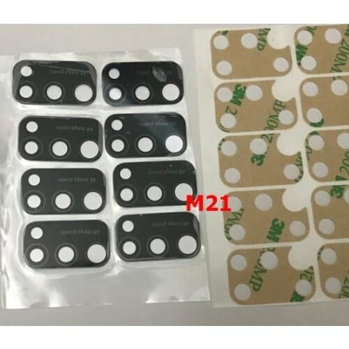 50pcs Back Rear Main Camera Lens Glass +adhesive sticker For Samsung M11 M21 M31 A11 A21 A31 A21S