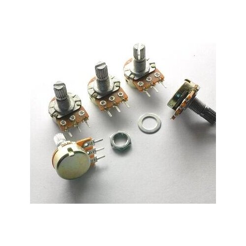 100pcs High Quality WH148 B1K Linear Potentiometer 15mm Shaft With Nuts And Washers Hot 148