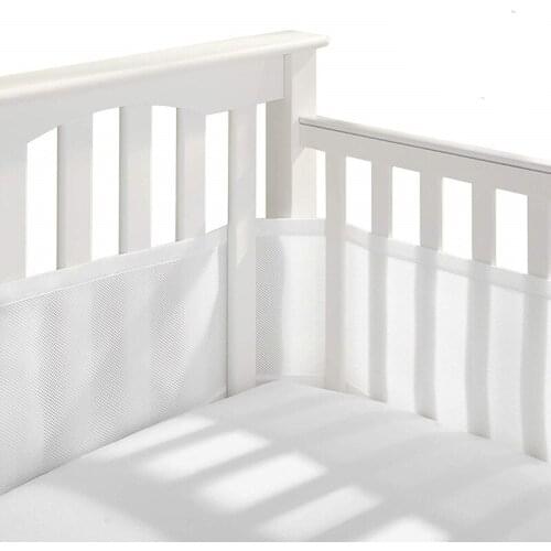2pcs Crib Protector Cushion Soft Baby Cot Mesh Baby Room Decor Summer Breathable Infant Cot Newborn 320*150cm