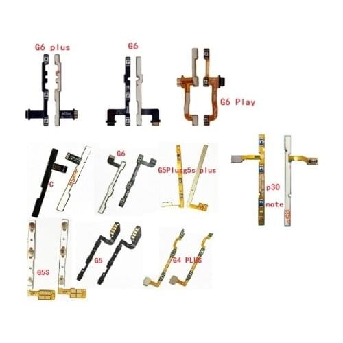 50pcs Power ON OFF Volume Switch Button Side Key Flex For Motorola Moto G4 Play G5 G5S Plus E3 E4 Plus C Z X Play Style G6 P30