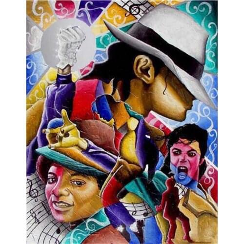 5D DIY Michael Jackson MJ Diamond Painting Full Square Cross Stitch Diamond Embroidery Mosaic Picture Of Rhinestone