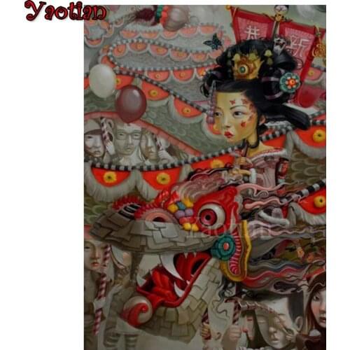 5D DIY Diamond Painting Japanese cartoon girl,fashion Top Gift,Full Square/Round Diamond Embroidery Cross Stitch Handmade Gift