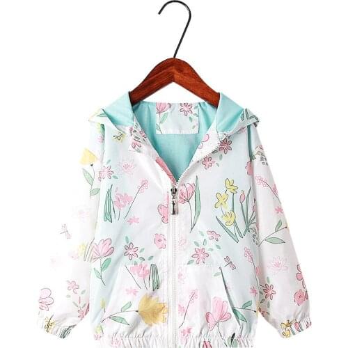 27Kids Autumn Girls Jacket Coats Hooded Coat Kids Windbreaker Autumn Clothes For Girl Children Casual Clothe