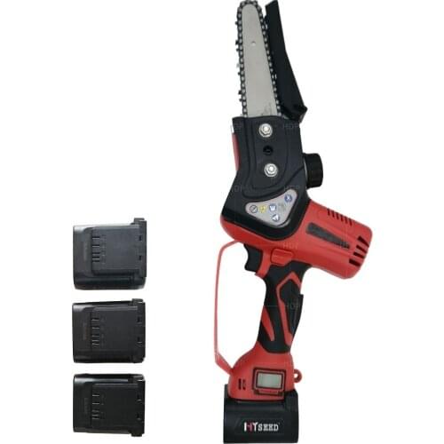 Electric chain saw household small saw rechargeable handheld electric cordless fruit tree pruning saw logging