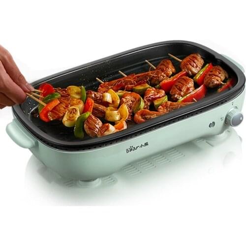 Household Barbecue Grill Electric Oven Multifunctional Korean Smokeless Barbecue Pot Bear/DKL-D12A1