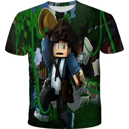 Hip-hop comic characters 3D printing mens and womens short-sleeved T-shirt joint wild mens clothing full size 100-6XL