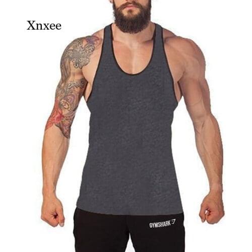 Daily Jogger Cotton Shirt for Men Gym Singlet Training Bodybuilding Tank Top Vest Shirt Sleeveless Fitness Casual Loose Vest