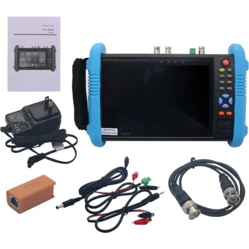 IPC-980MOVTADHS PLUS 7" IP CCTV Tester Monitor IP Cam Tester H.265 4K Video Testing Support ONVIF Wifi POE Android System