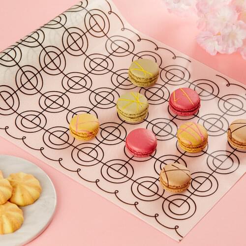 60*26cm Large Silicone Baking Mat Pad 65 Holes Macaron Baking Sheet Pastry Oven Pasta Tools Rolling Dough Mat Can Tailoring