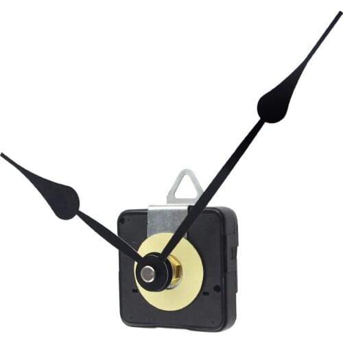 Hot Sale Movement Mechanism DIY Repair Part Set Quartz Wall Clock Spindle Hands Hanging Black Watch Repair Replacement